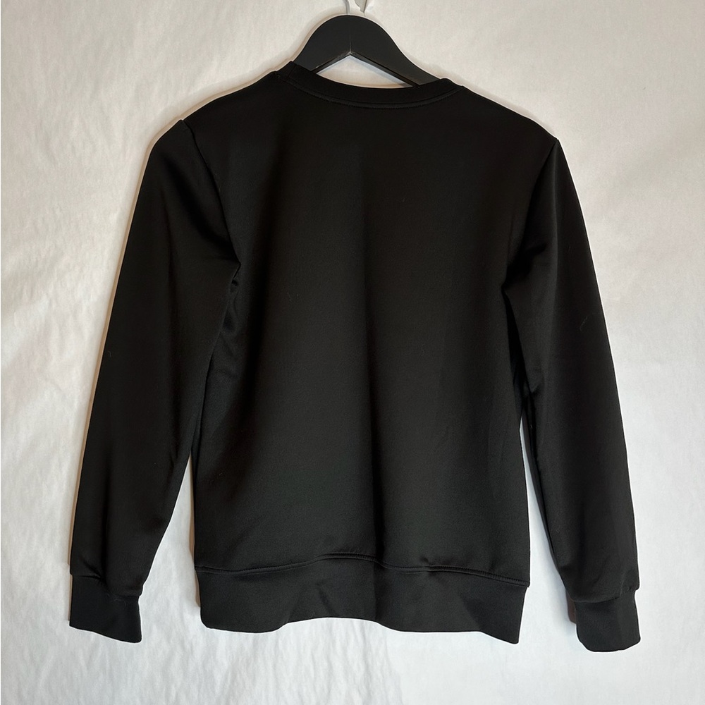 “I Woke Up Like This” Black Pullover Lightweight Sorta Sweatshirt Sassy Graphic - Picture 2 of 5
